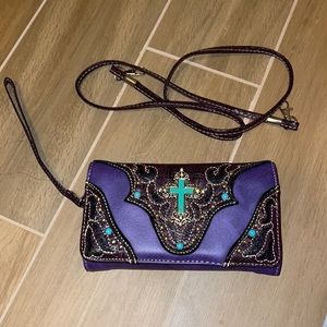 Cross Body or wrist wallet
